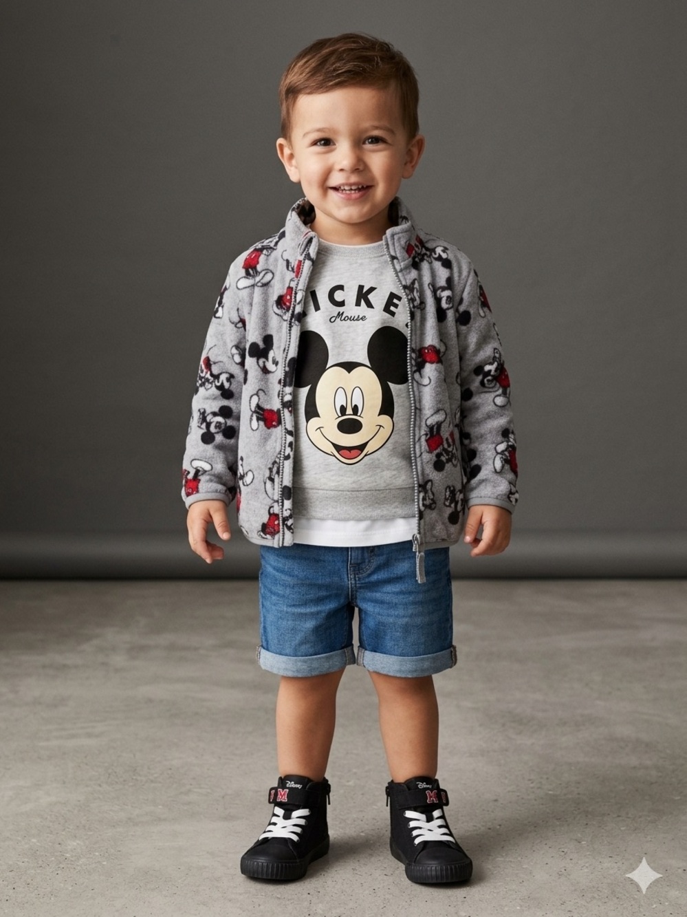 H&M x Disney Mickey Mouse Boys 6-Piece Clothing & Shoe Bundle Set Size 2-3Y 9.5